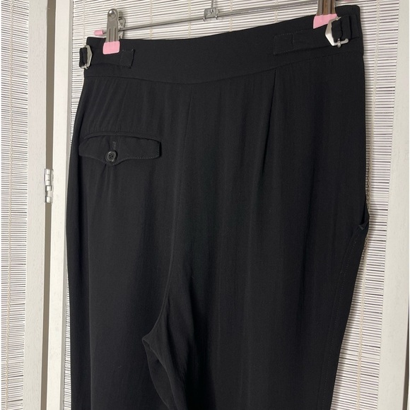 Isabel Marant Button Detail Rolled Cuff Pants Black Size 2 - Picture 6 of 9